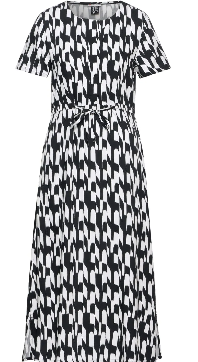 144127 Black and White Dress Street One