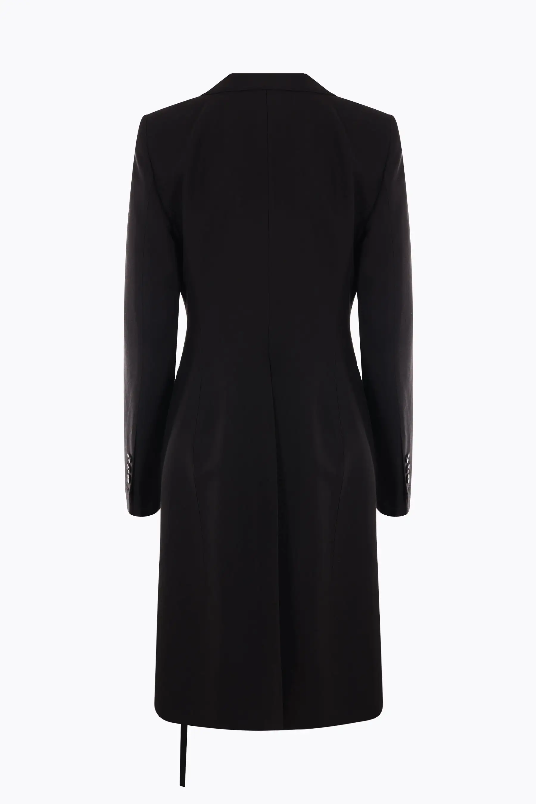 Alea single-breasted viscose coat