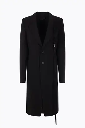 Alea single-breasted viscose coat