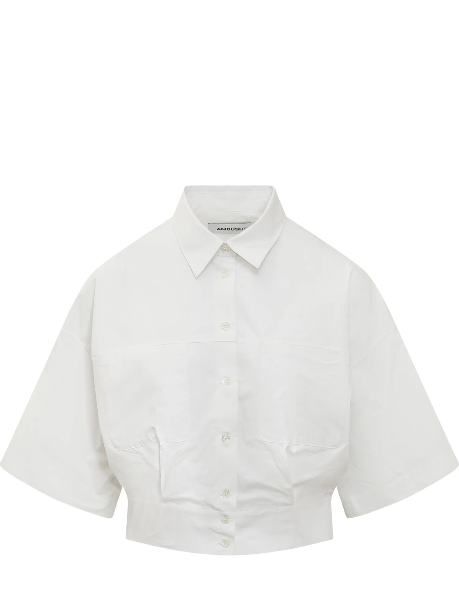 Ambush Short Sleeved Buttoned Cropped Shirt