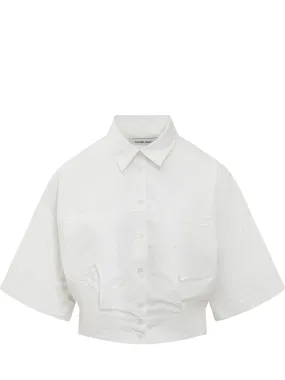 Ambush Short Sleeved Buttoned Cropped Shirt