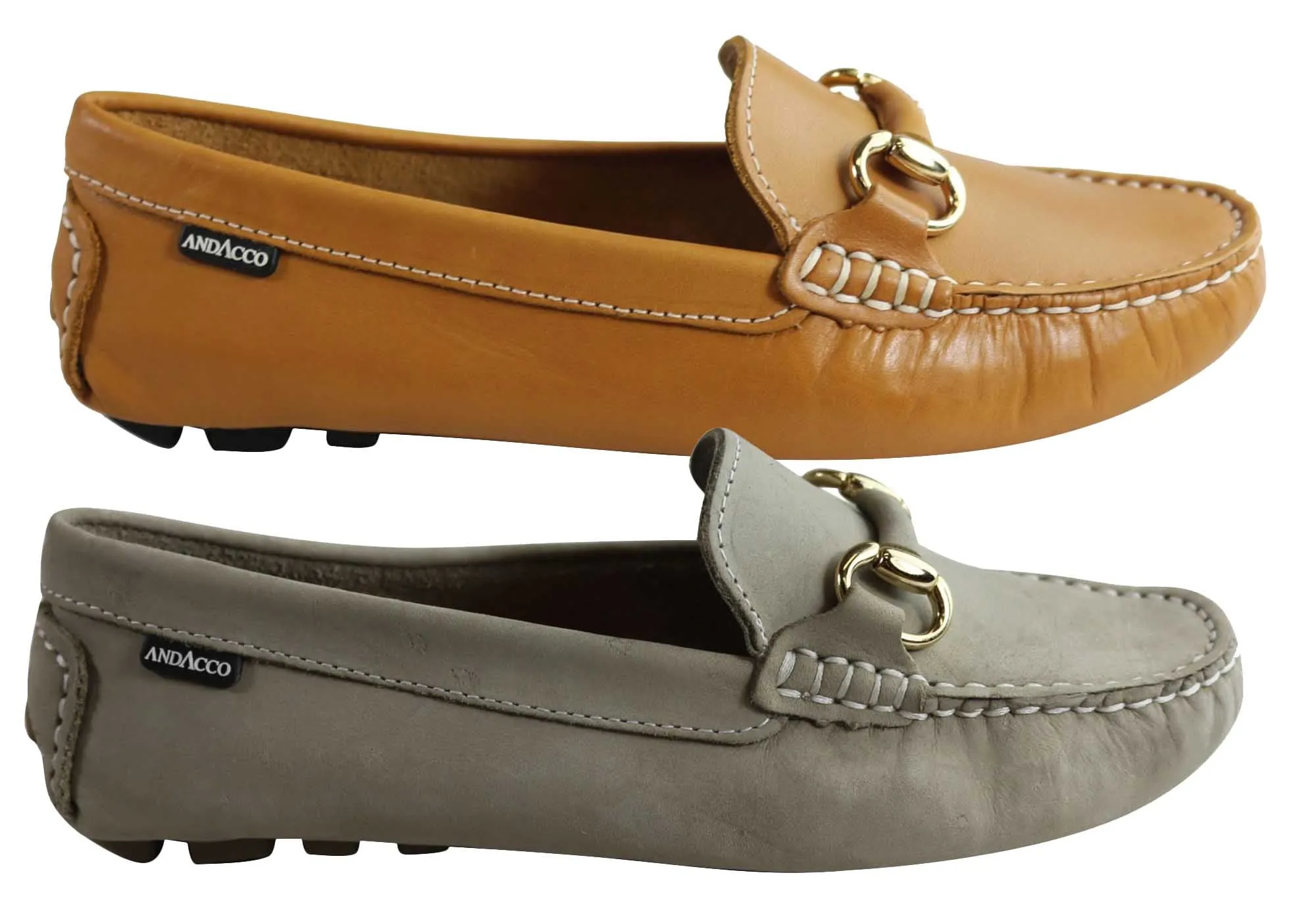 Andacco Miranda Womens Comfortable Leather Loafers Made In Brazil