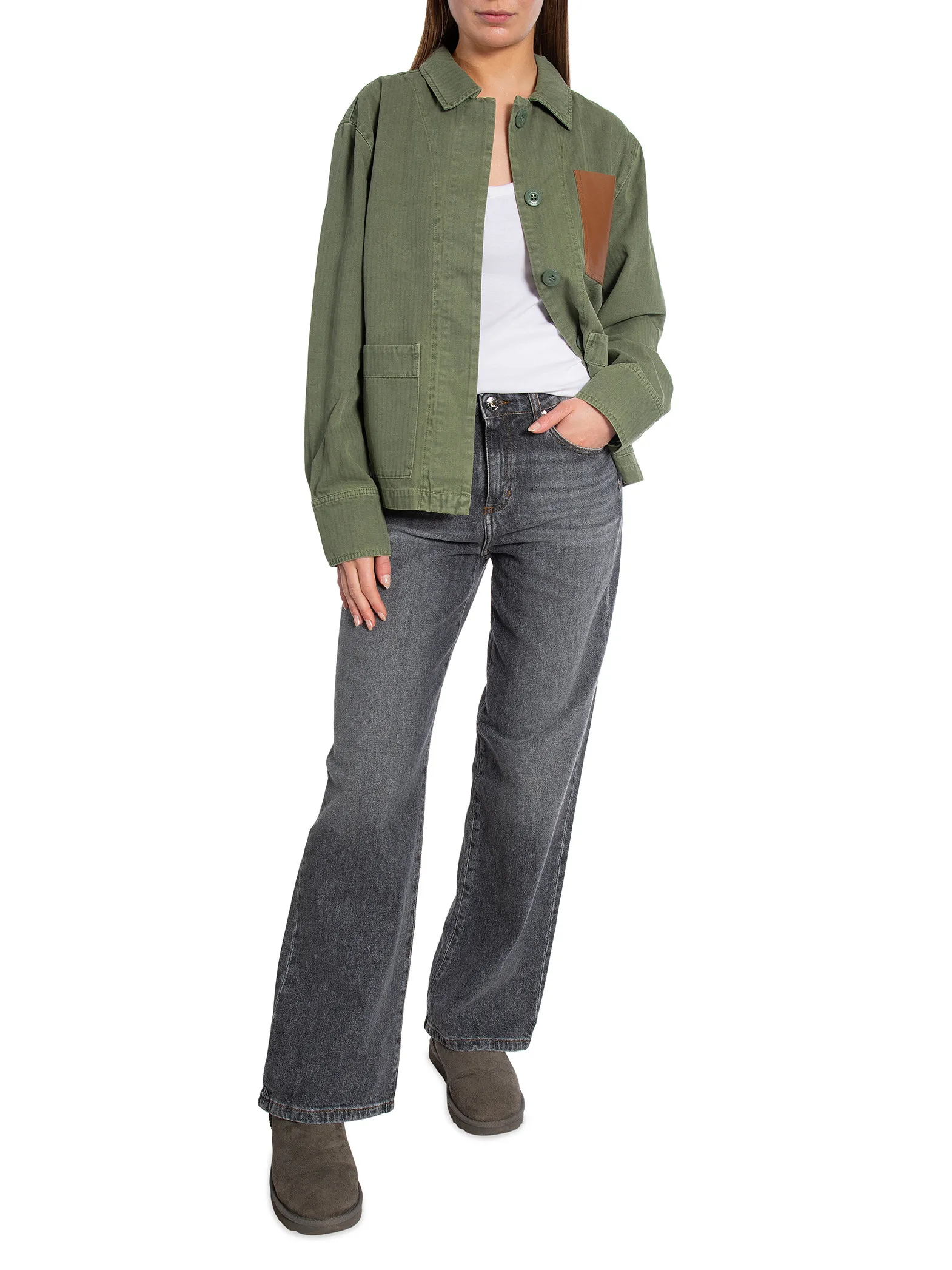 ANINE BING JACKA JAKE JACKET ATRICHOKE GREEN