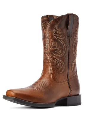 Ariat 10042399 Mens Sport Boss Man Western Boot Rich Cognac