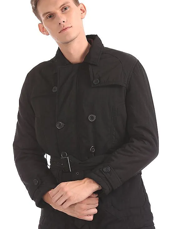 Arrow Newyork Double Breasted Belted Jacket