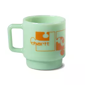 ASSEMBLE GLASS MUG JADE / CARHARTT ORANGE