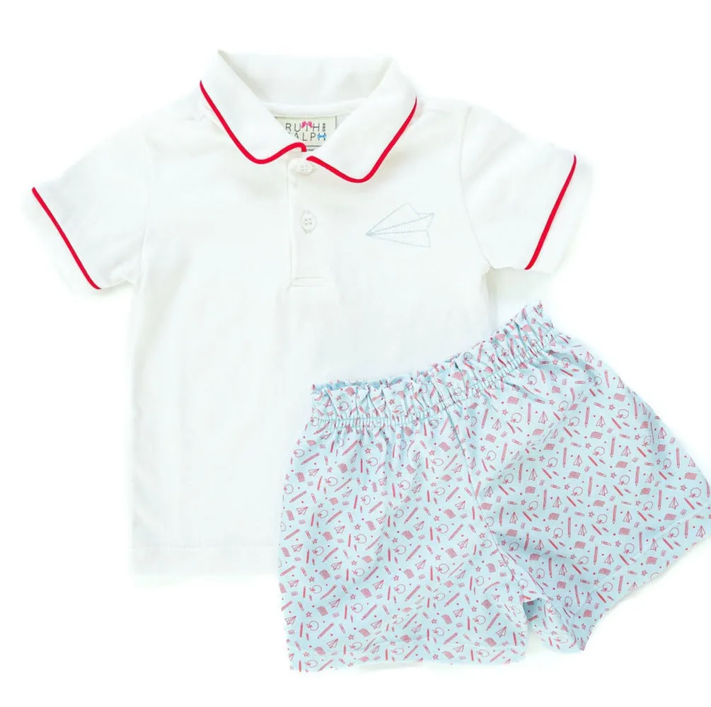 Back to School Shep Polo Set