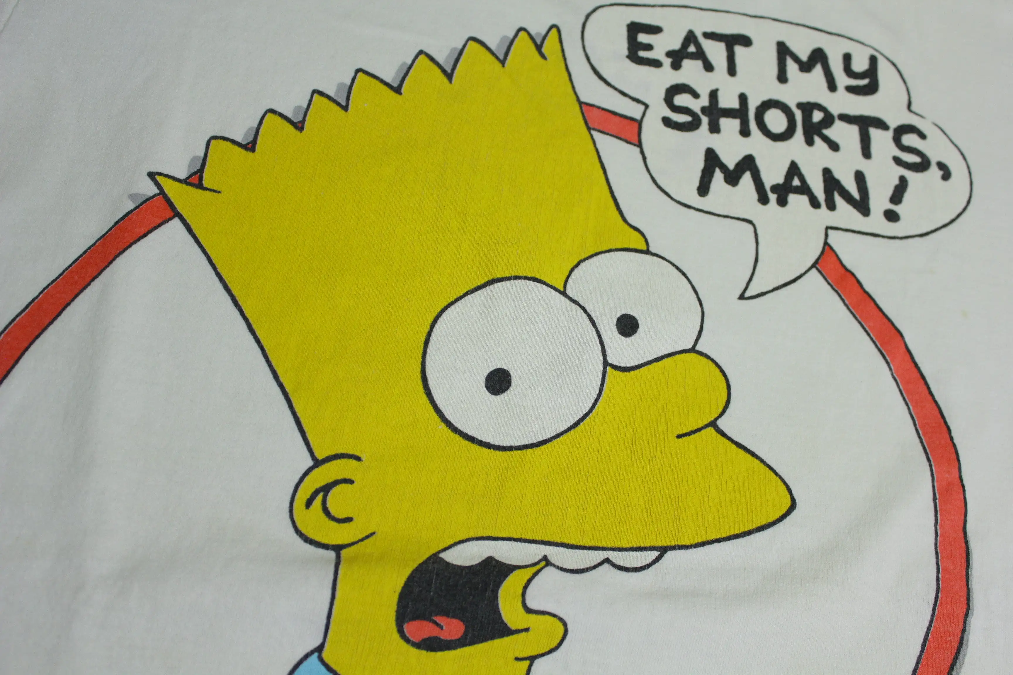 Bart Simpsons Eat My Shorts 1990 Vintage Changes Fox Single Stitch USA 90's T-Shirt