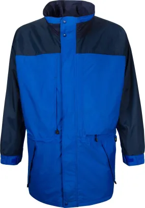 Basic Stylish Water Resistant Rain Jacket - Blue