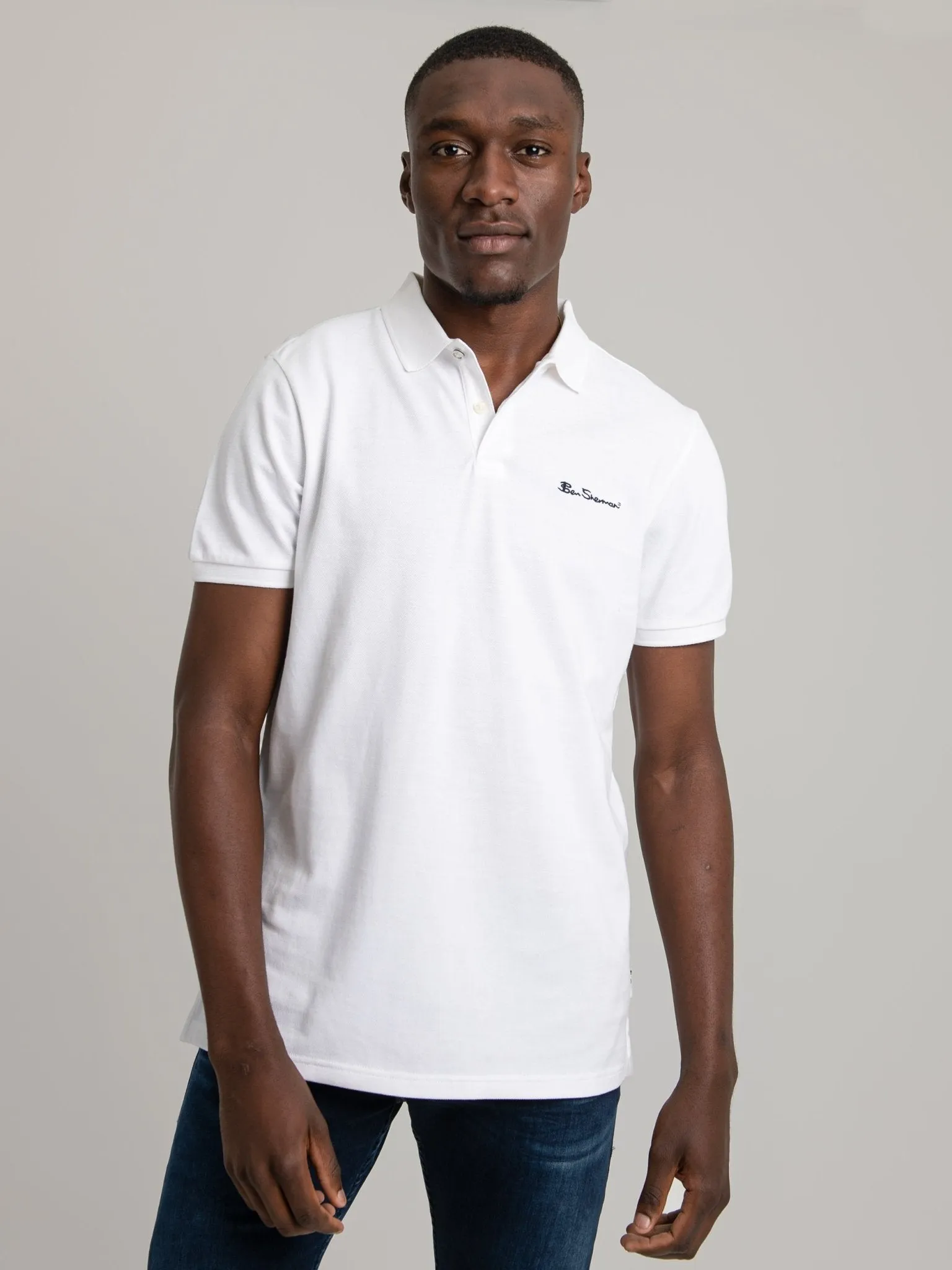 Ben Sherman Polo Ss White