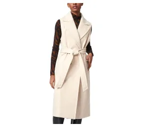 Bernardo Long Belted Wool Vest