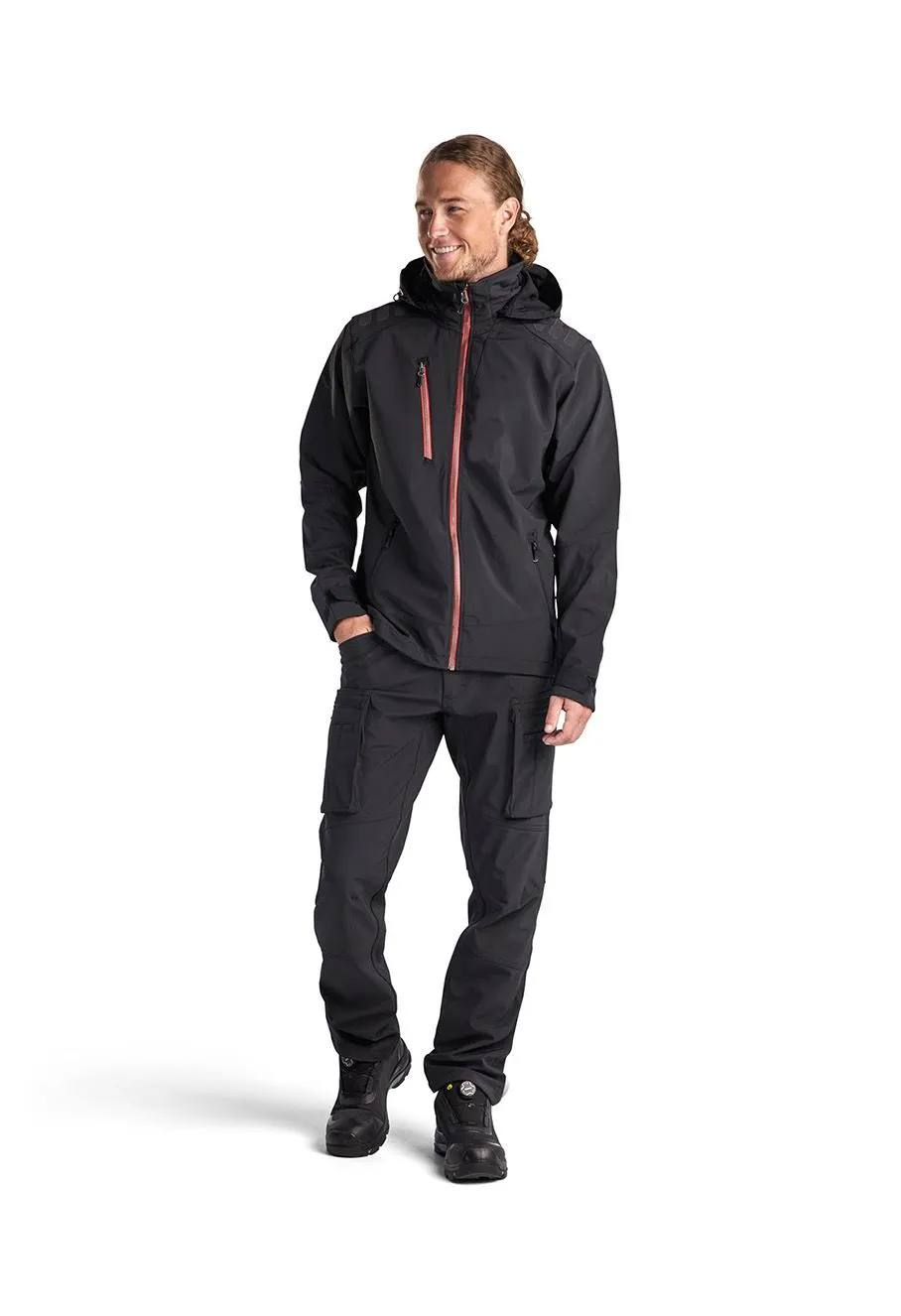 Blåkläder Work Jacket Softshell 4749 - Black Red