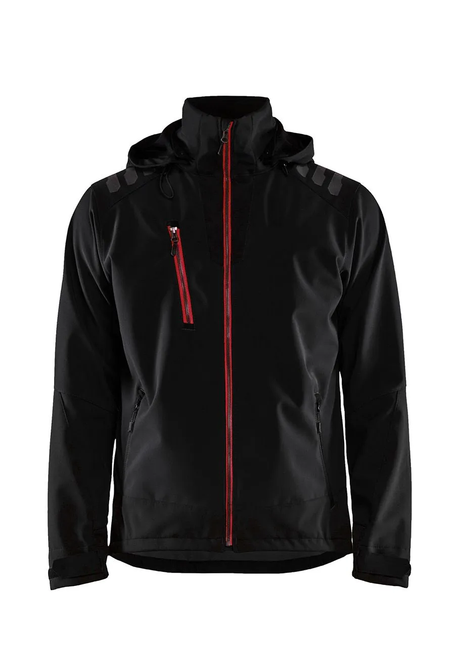 Blåkläder Work Jacket Softshell 4749 - Black Red