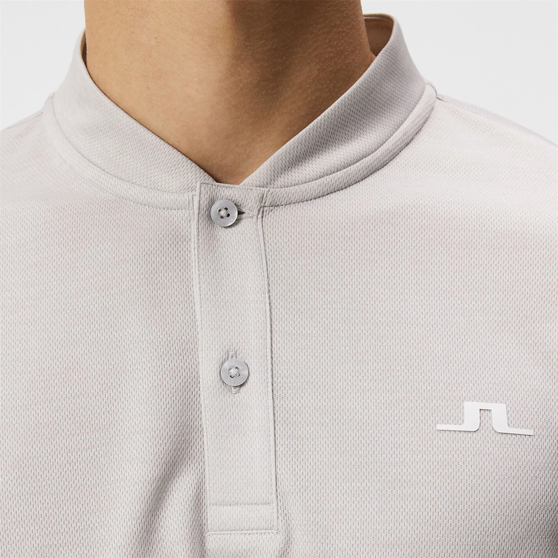 Bode Regular Fit Light Vent Polo Light Grey Melange - SS24