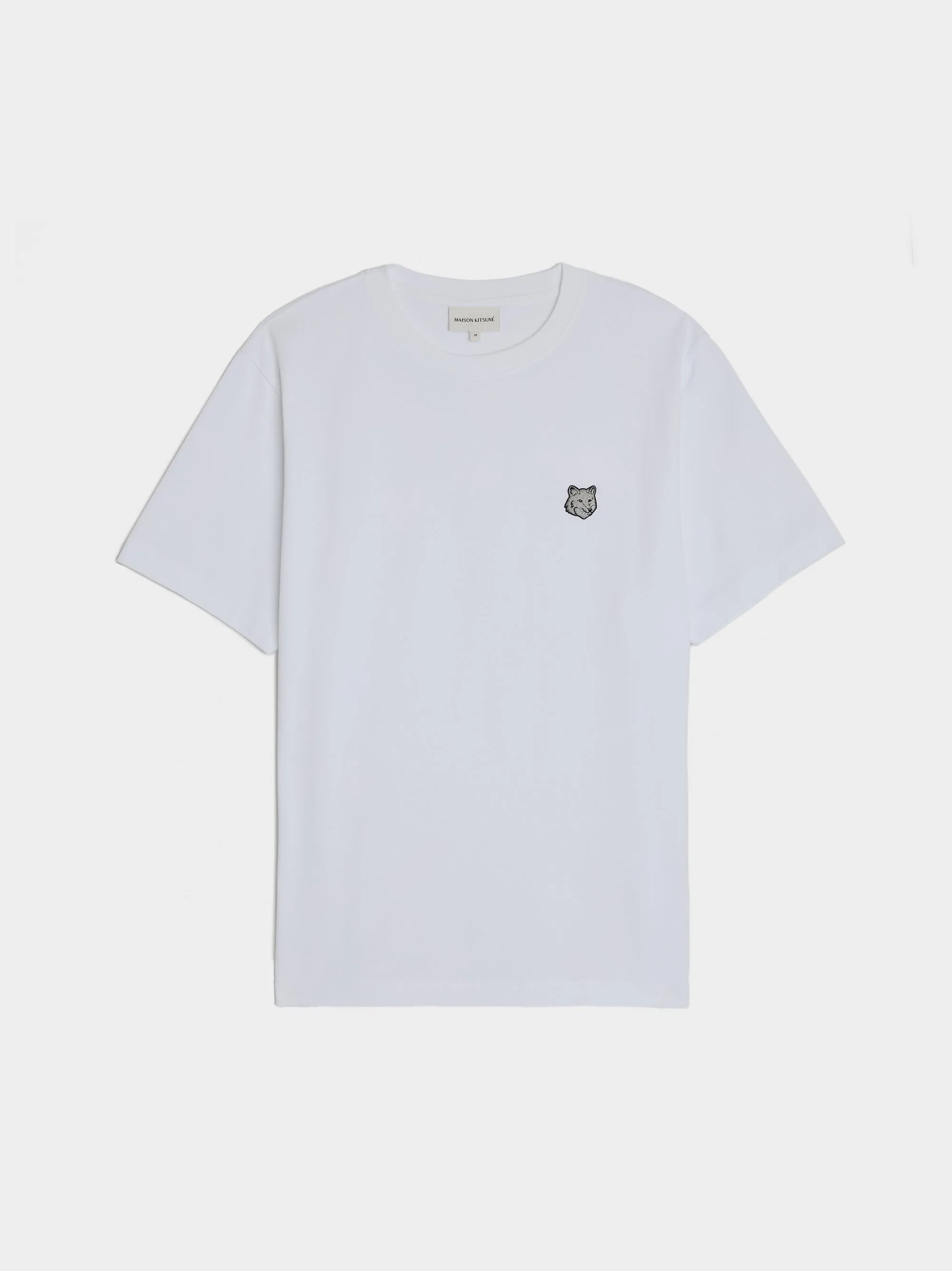 Bold Fox Head Patch Comfort Tee Shirt, White