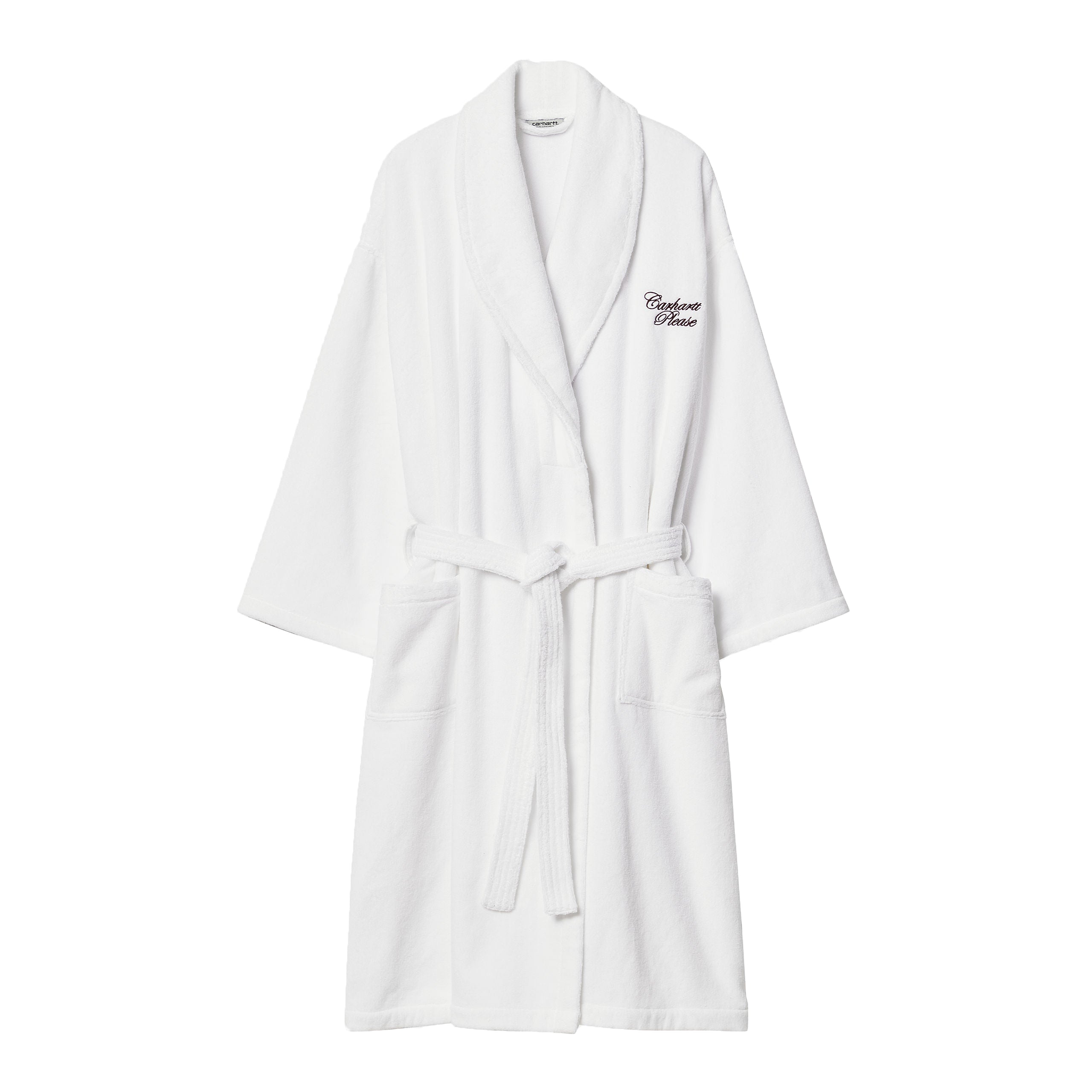 CARHARTT PLEASE BATHROBE WHITE / BORDEAUX