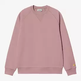 Carhartt WIP Chase Sweatshirt Glassy Pink/Gold