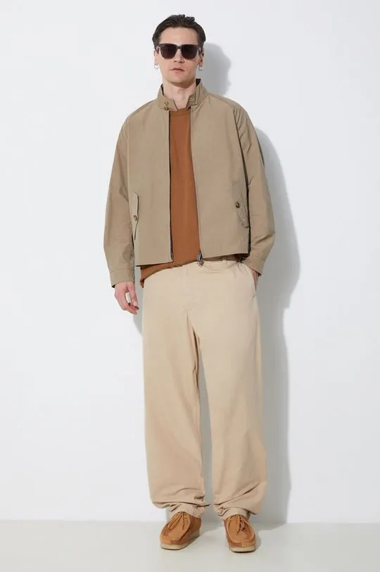 Carhartt WIP cotton trousers Calder Pant beige color I033128.G1GD