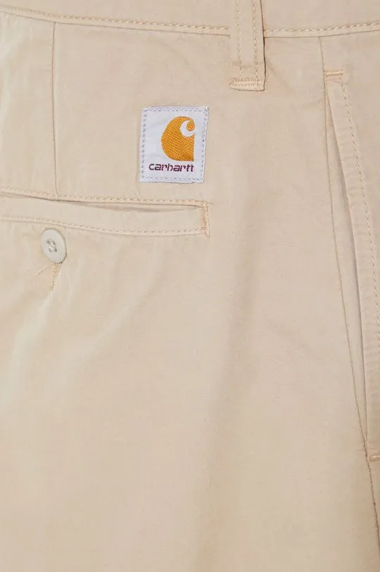 Carhartt WIP cotton trousers Calder Pant beige color I033128.G1GD