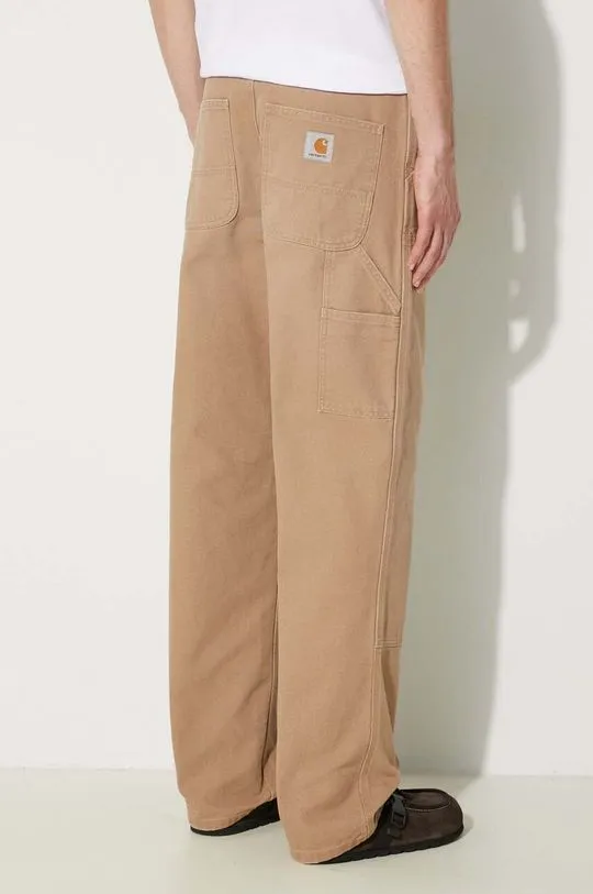 Carhartt WIP cotton trousers Double Knee Pant beige color I031501.2FS3K