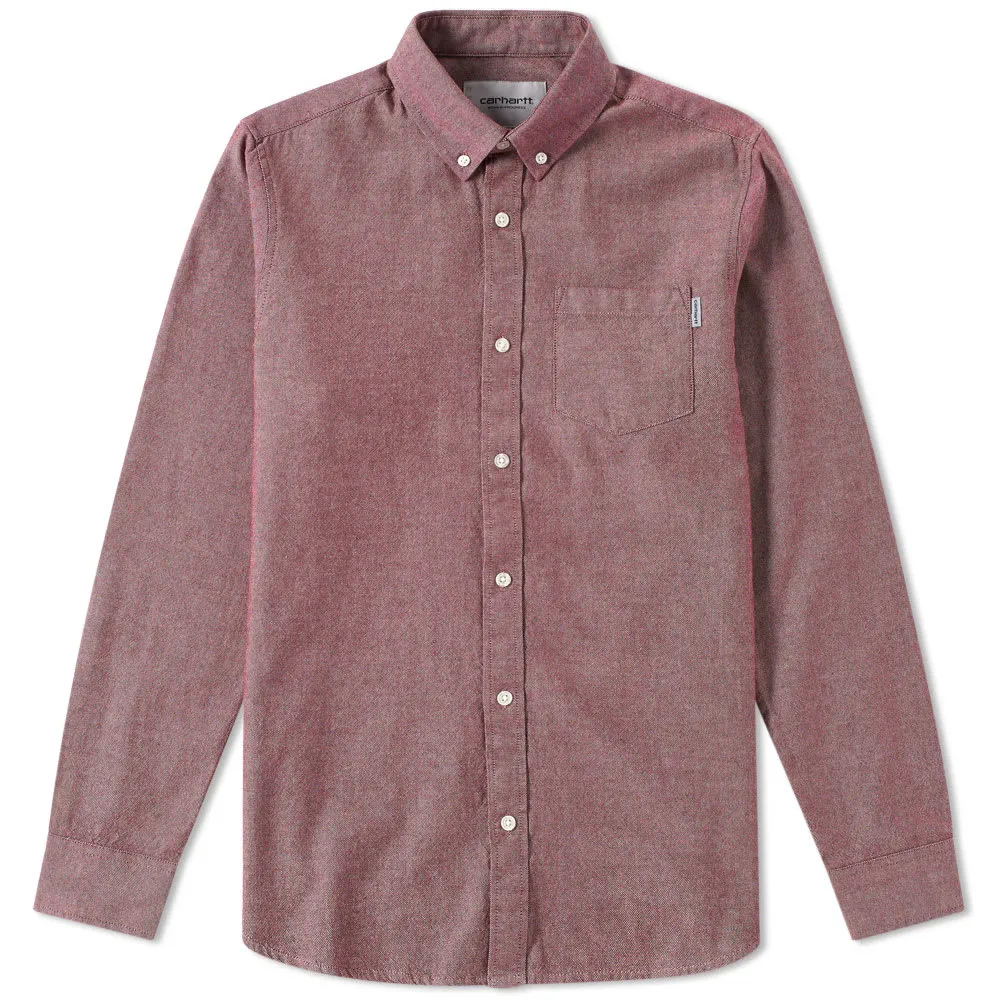 Carhartt WIP Dalton ShirtChianti & Sandy Rose