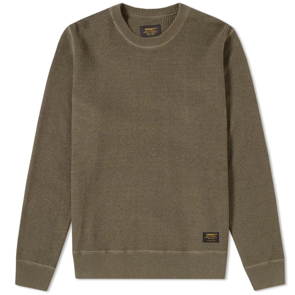 Carhartt WIP Mason Waffle SweatMoor Green