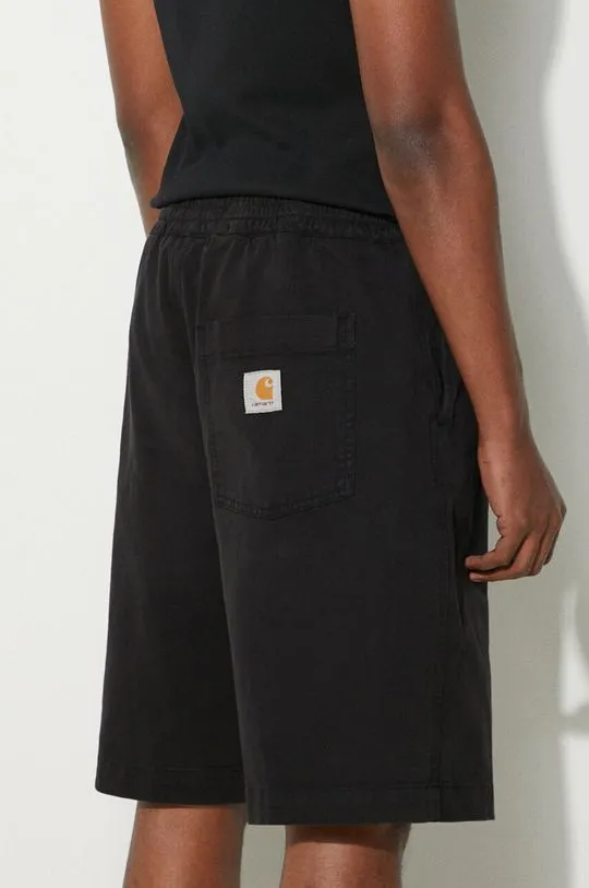 Carhartt WIP shorts Floyde Short men's black color I033587.89GD