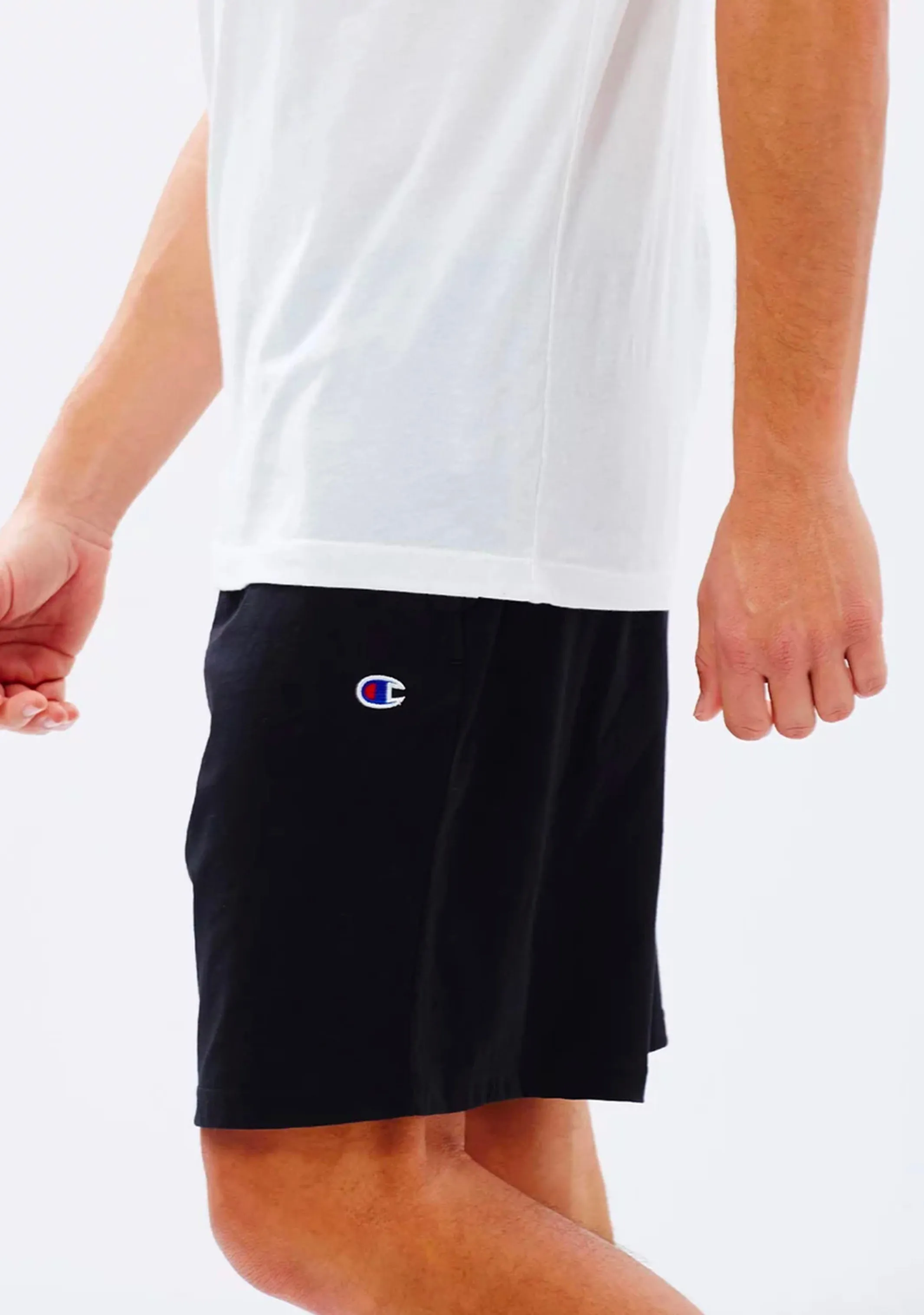 Champion Mens C Logo Jersey Short Black  A1374H BLK