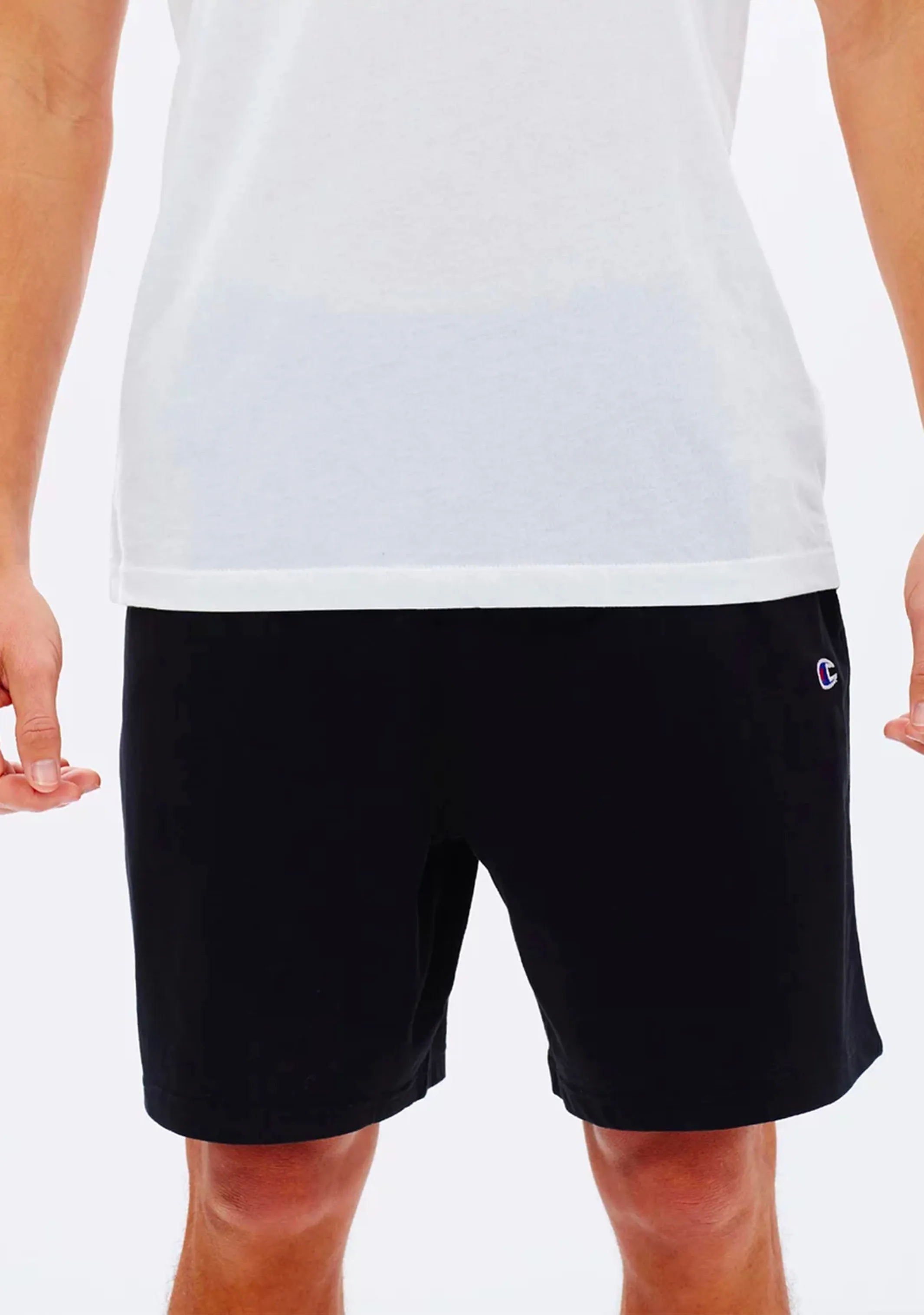 Champion Mens C Logo Jersey Short Black  A1374H BLK