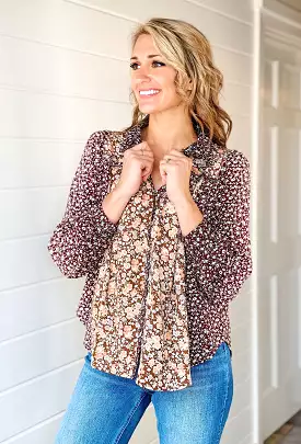 Chasing Dreams Floral Button Up Top