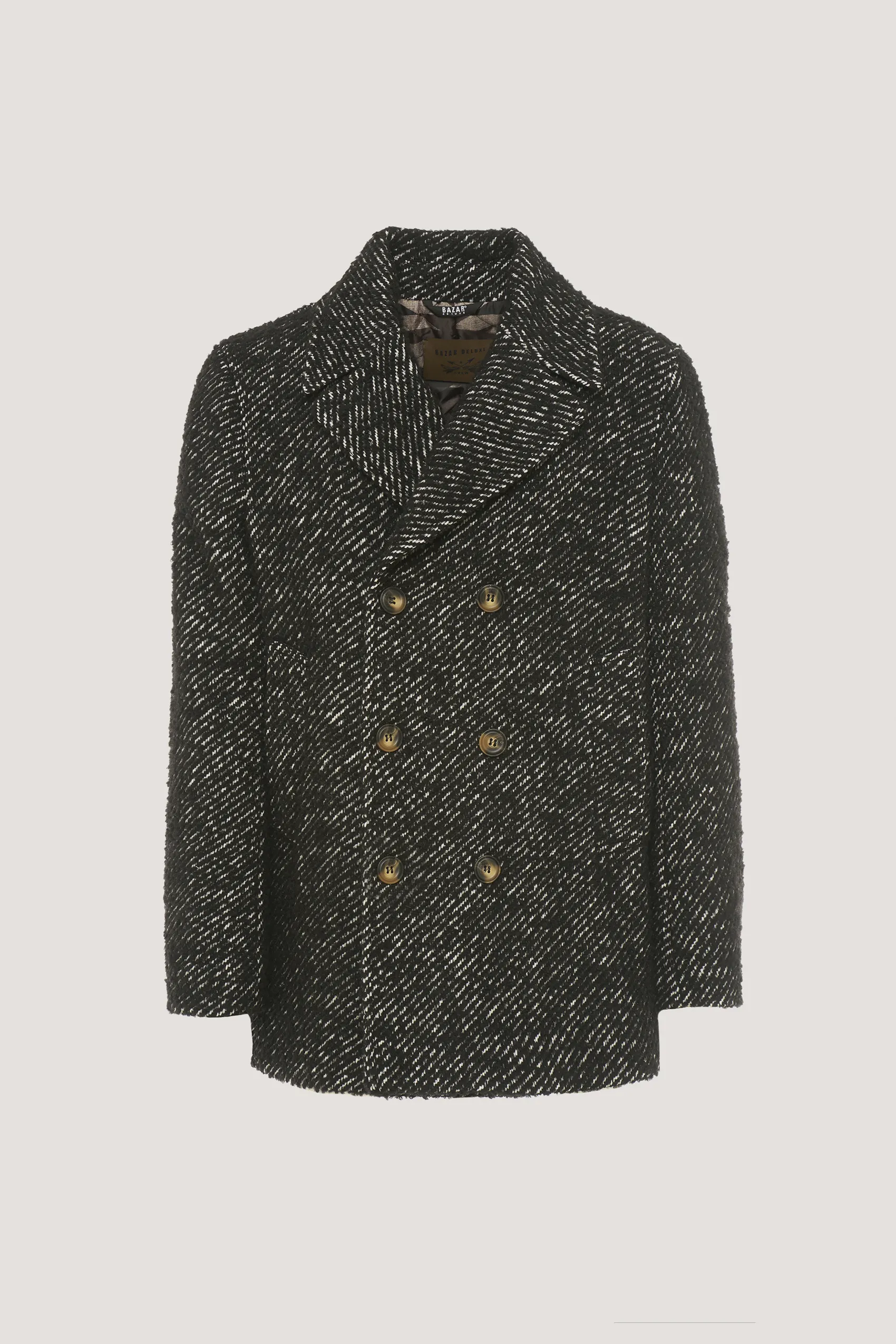 Double-breasted jacket in wool blend 