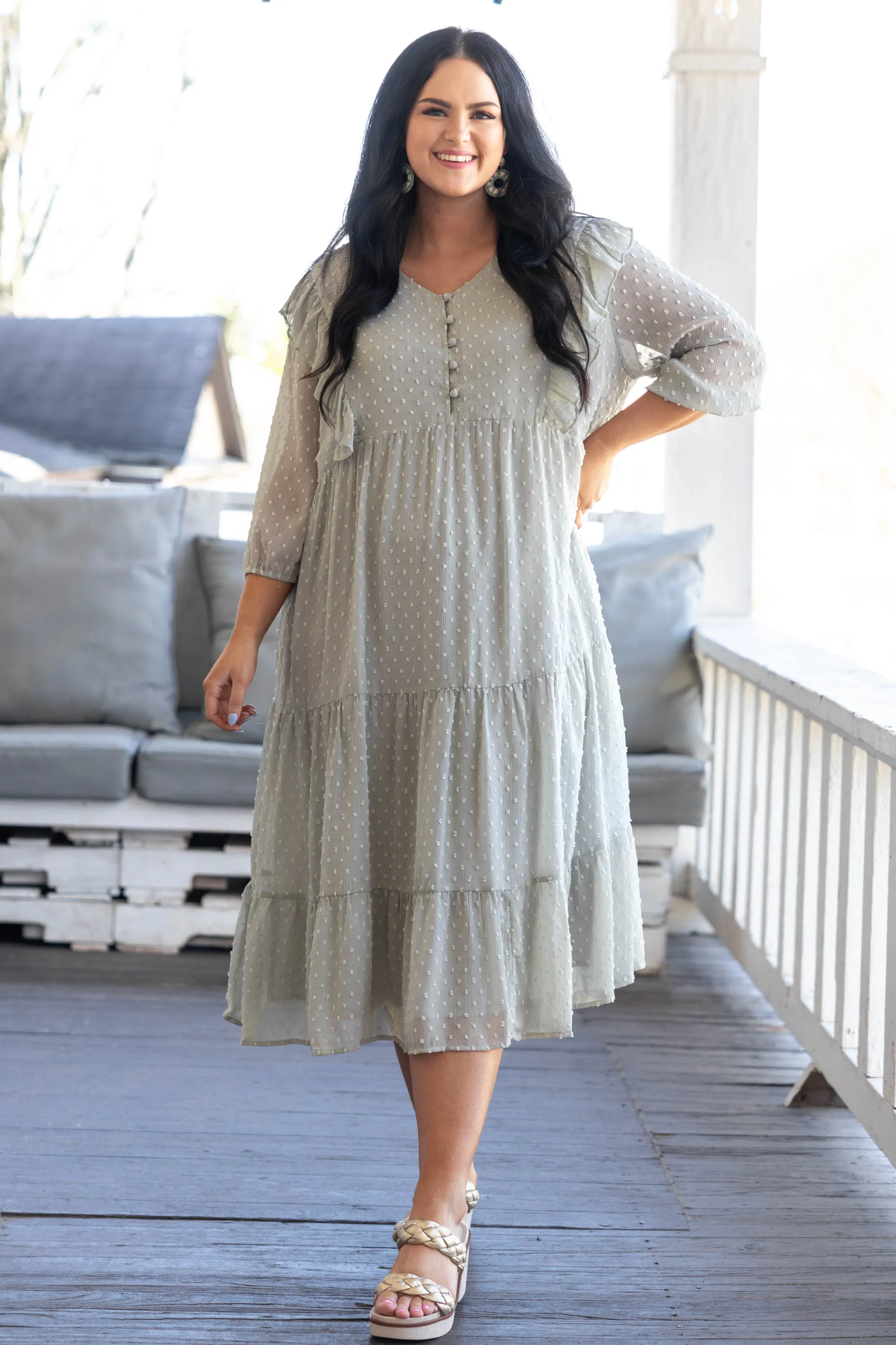 Endless Daydreaming Dress, Sage