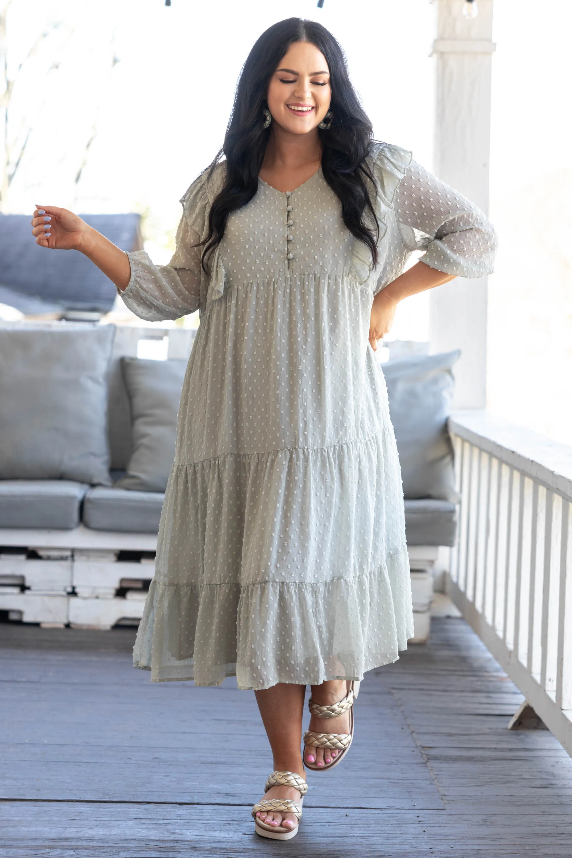 Endless Daydreaming Dress, Sage