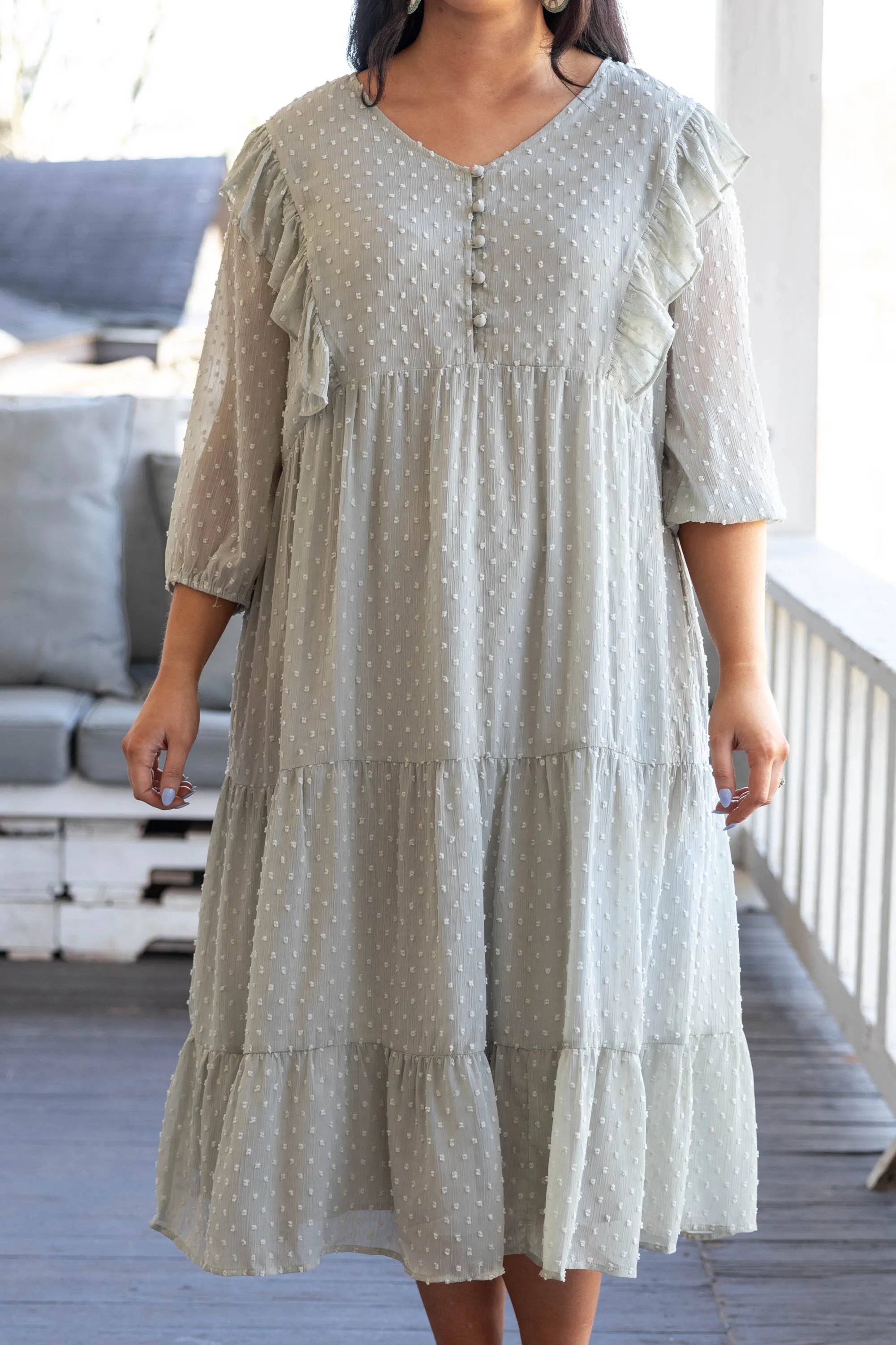 Endless Daydreaming Dress, Sage