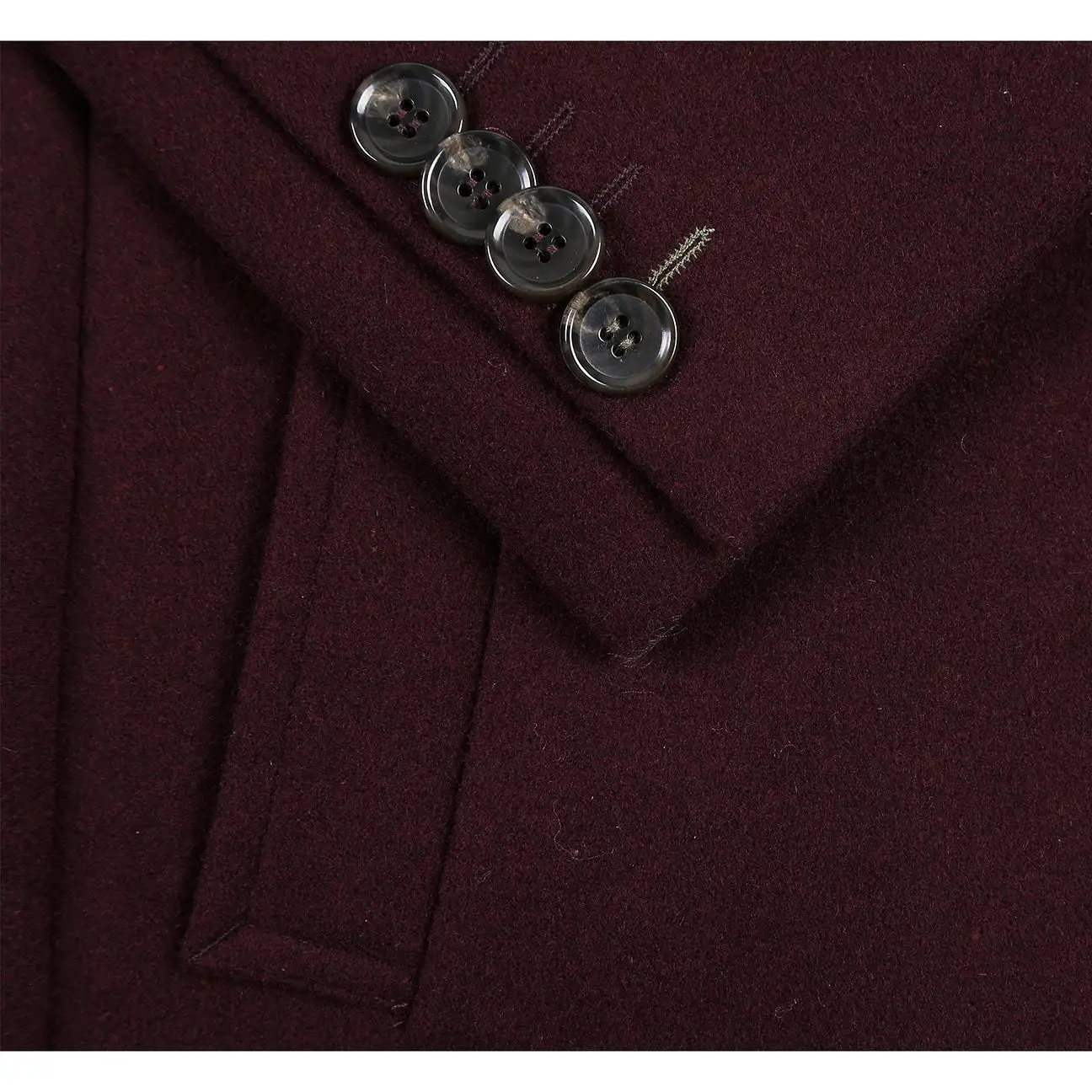 ENGLISH LAUNDRY Wool Blend Breasted Burgundy Top Coat EL53-01-700