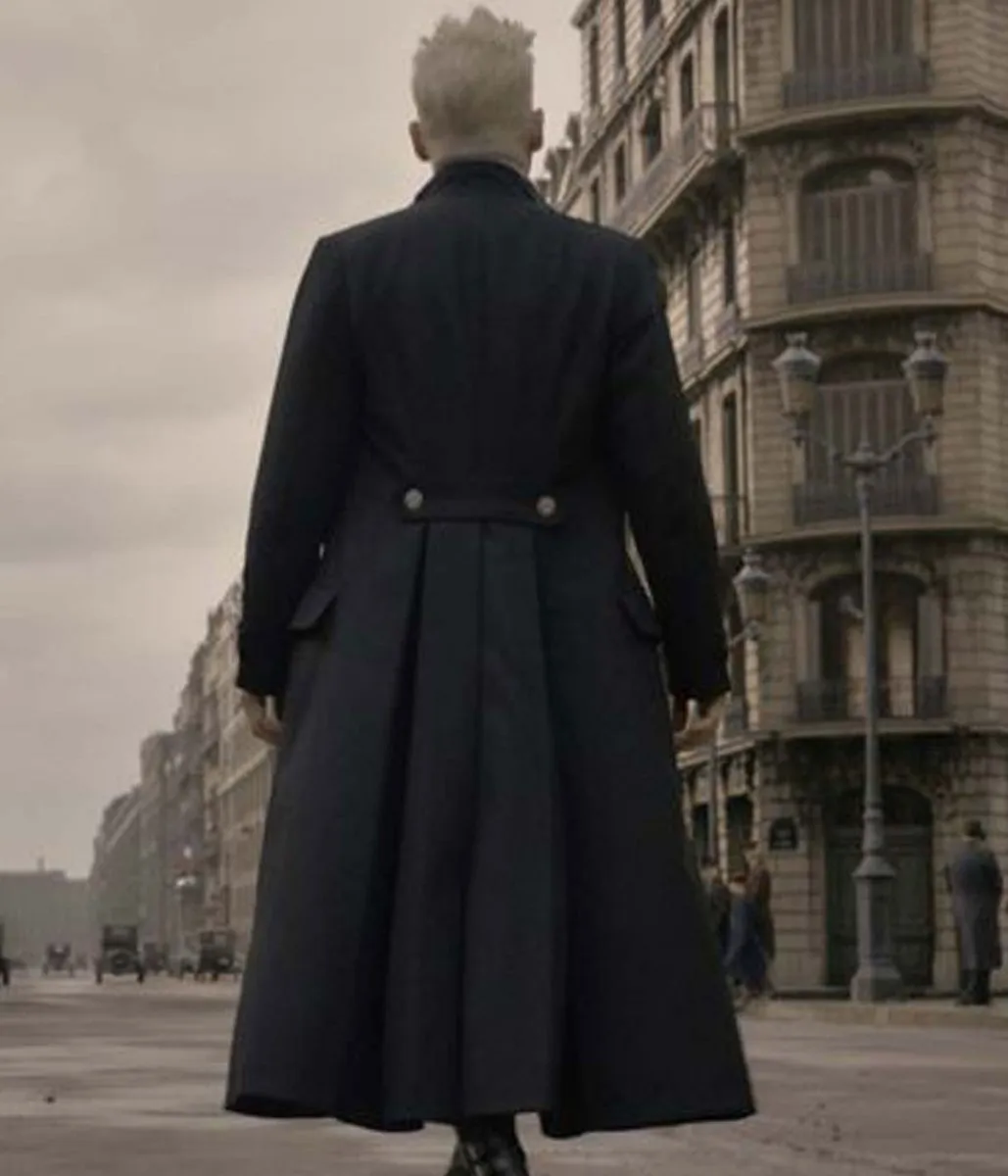 Fantastic Beasts 2 Johnny Depp Double Breasted Coat