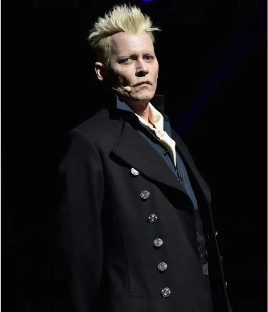 Fantastic Beasts 2 Johnny Depp Double Breasted Coat