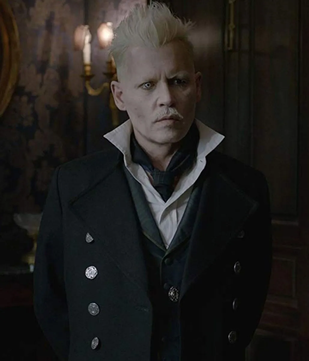 Fantastic Beasts 2 Johnny Depp Double Breasted Coat