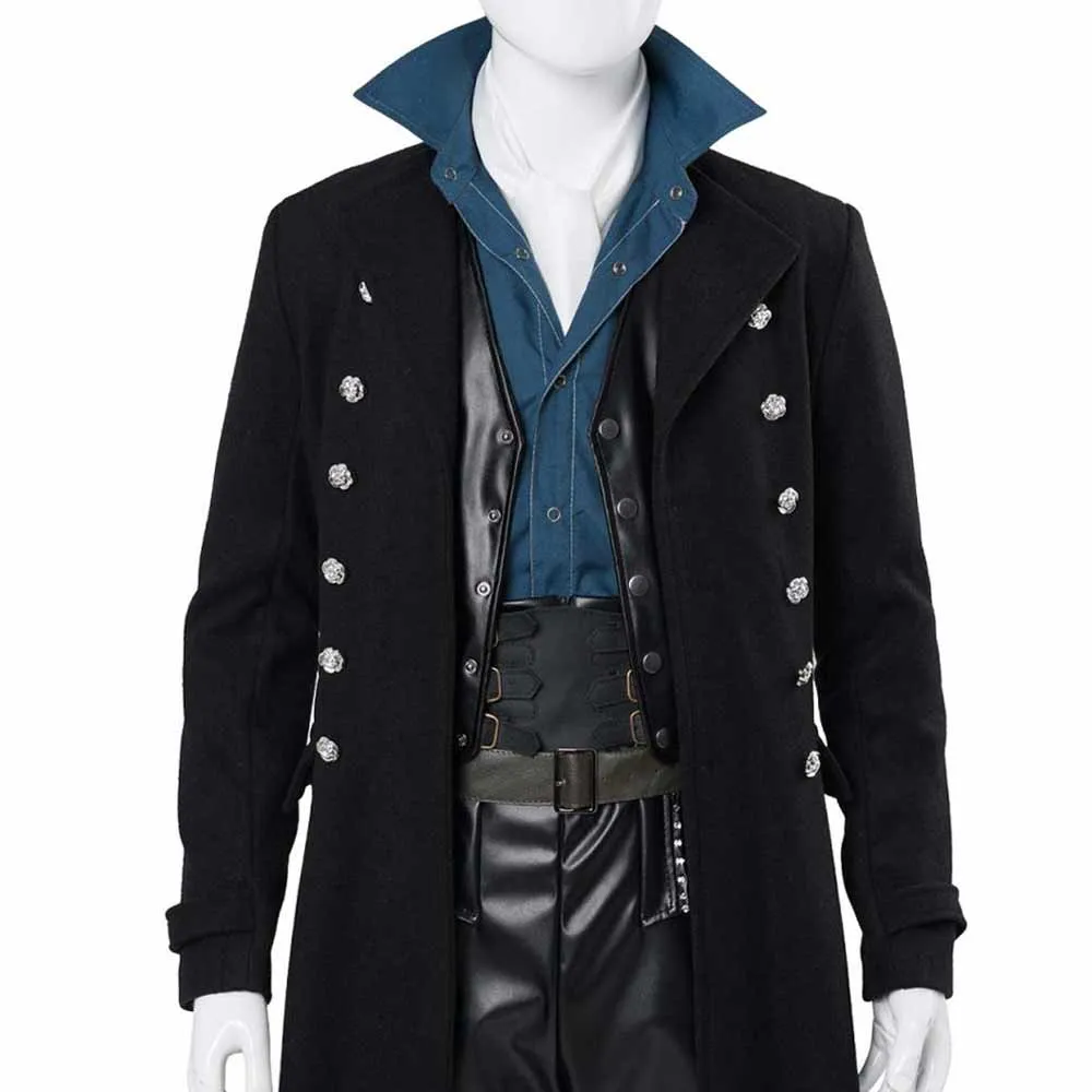 Fantastic Beasts 2 Johnny Depp Double Breasted Coat