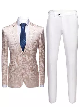 Formal Printed Two Piece Suit