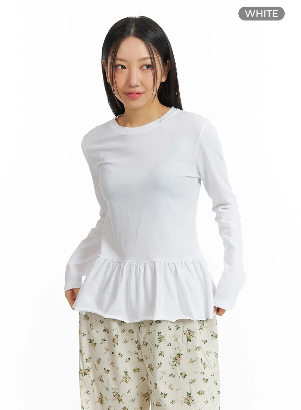 Frill Long Sleeve Top IM404