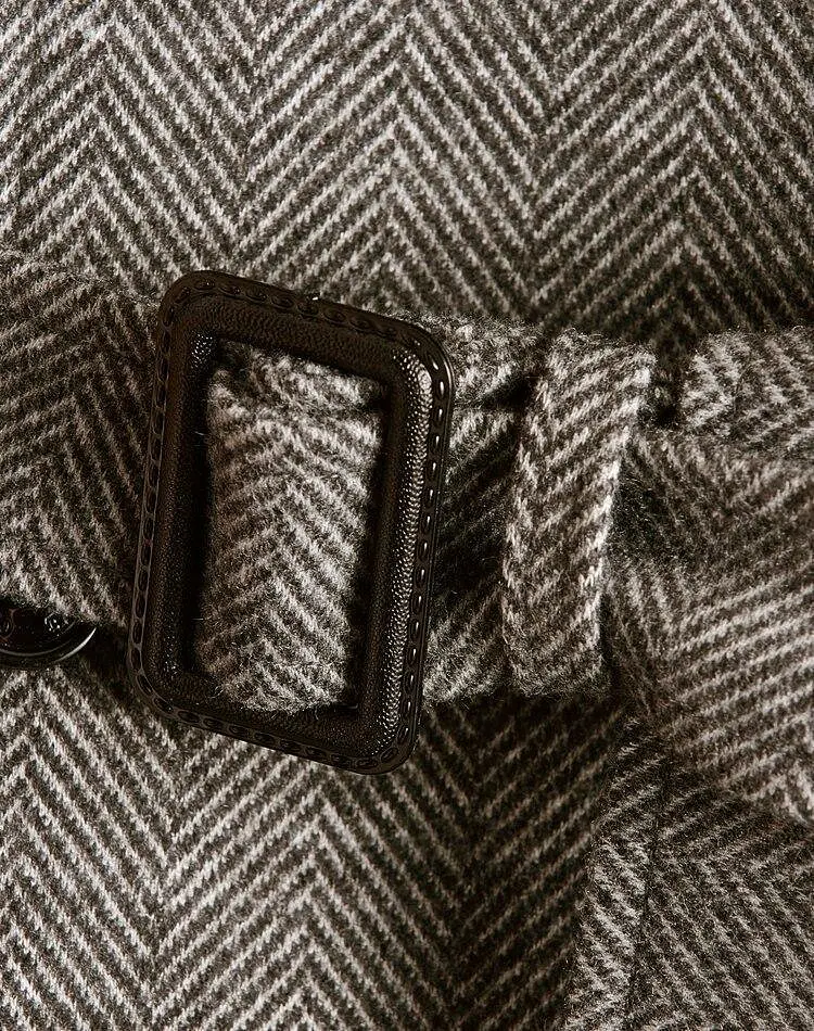 Herringbone Winter Coat