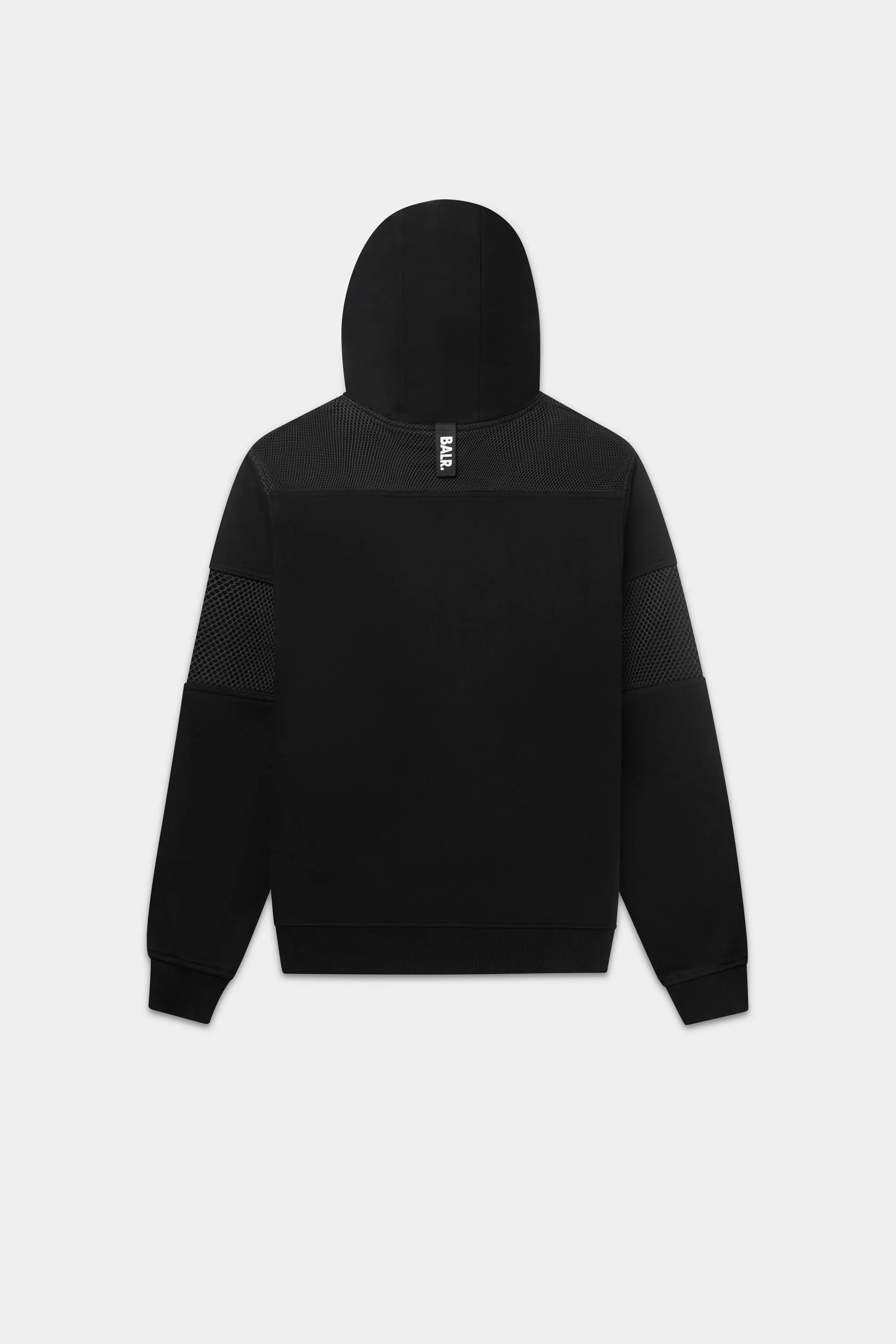 Hexline Box Fit Hoodie Jet Black