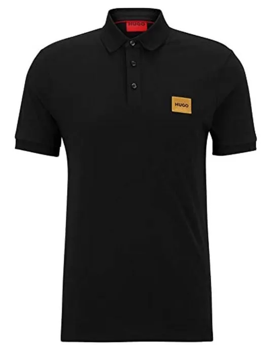 Hugo Boss  |Plain Cotton Short Sleeves Logo Knitted Polo Shirts Polos