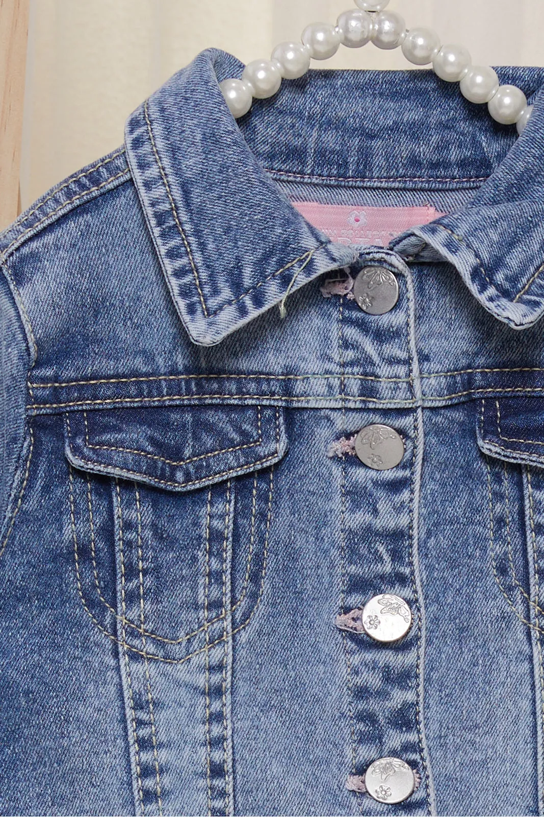 Infant Girls Blue Denim Jacket