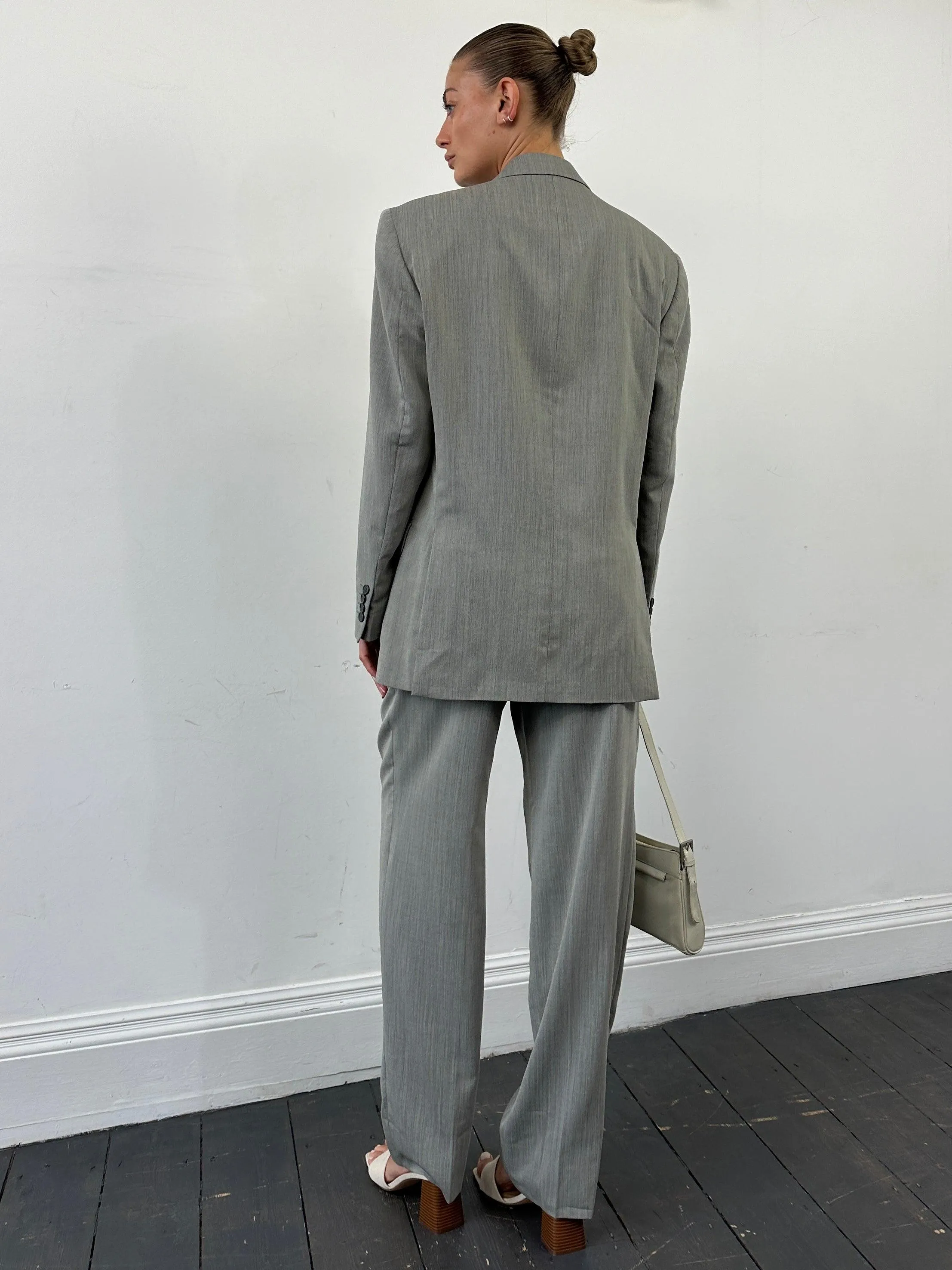 Italian Vintage Pure Wool Single Breasted Suit - 40R/W32