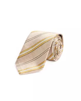 Jacquard Tie in Sand