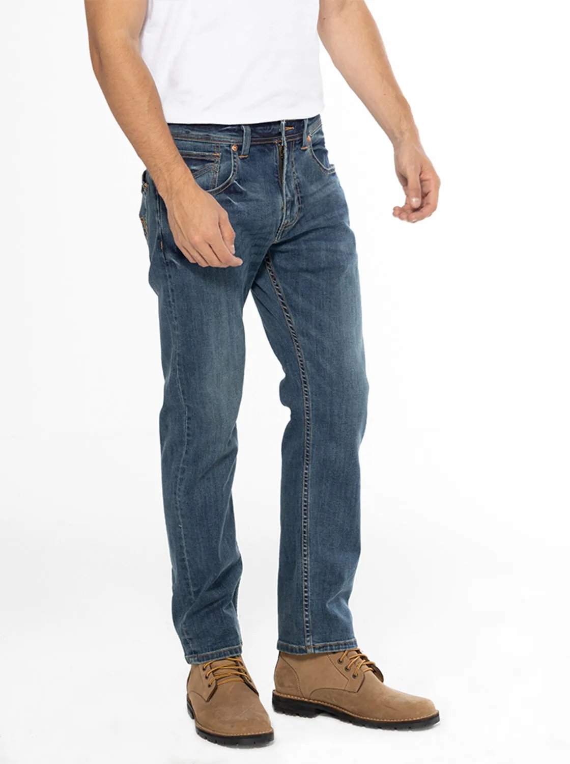 Jag Men's Tapered Jeans in Dark Blast