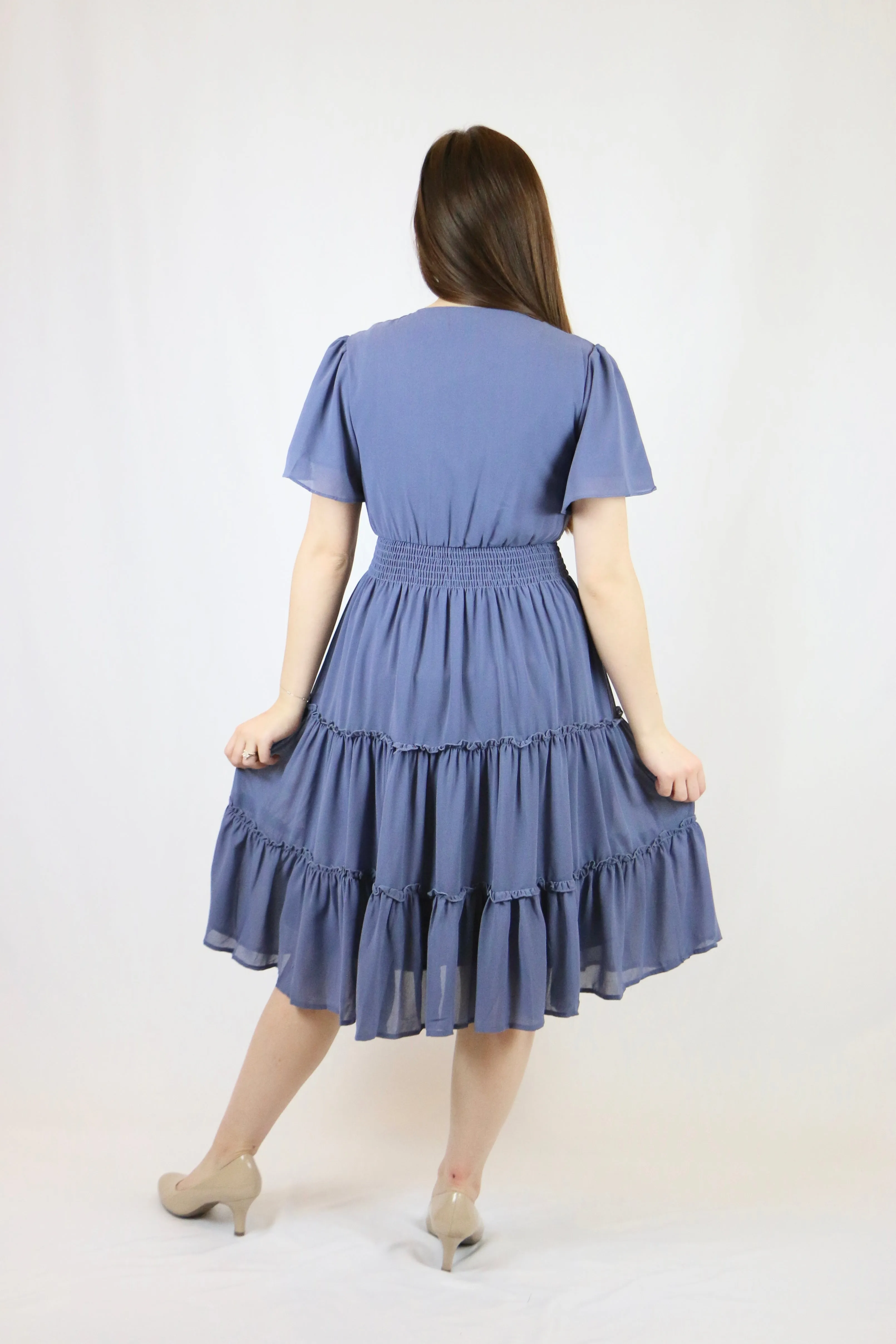 Jemma Dress - Stonewash