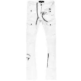 Jordan Craig Martin Stacked Aviation Cargo Pants (Bone) JTF220